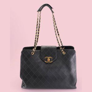 Chanel Vintage Supermodel Weekender Bag Quilted Leather Large at 1stDibs